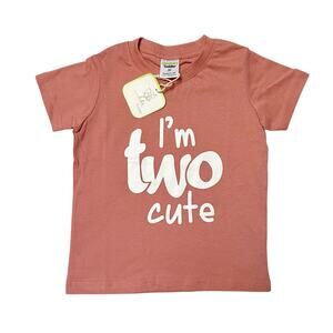 NWT I’m Two Cute 2nd Birthday Shirt Size 3T